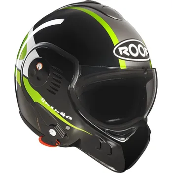 Helma na motorku Roof Boxer V8 Suzuka černá/zelená