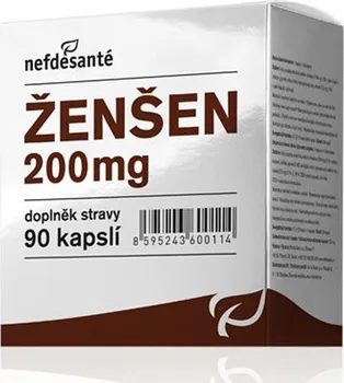 Přírodní produkt Nefdesanté Ženšen 200 mg 60 cps.