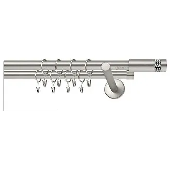 Garnýž Kovové garnýže dvouřadé 19mm - Chrom