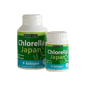 Přírodní produkt Health Link Chlorella Japan + kolagen 250 tablet