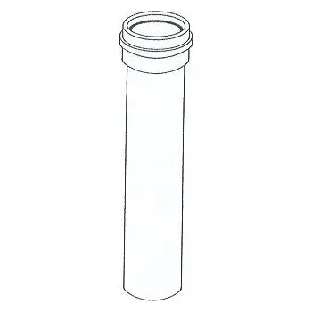 Kouřovod ALMEVA - AL1 trubka s hrdlem průměr 100 mm, délka 0,50 metru ALRM51