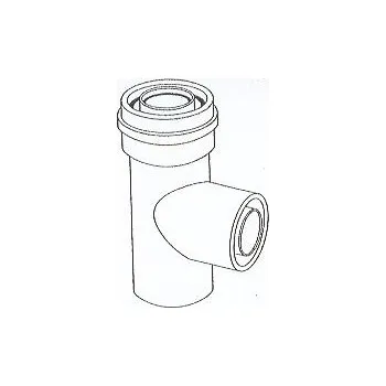 Kouřovod ALMEVA - AL2 T-kus průměr 80/125 mm ALVTL8