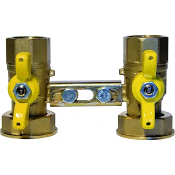 Vodovodní potrubí Geos agt Souprava k plynoměrům se dvěma kulovými kohouty DN 25 x DN 32, rozteč 250 mm 03683-2501x5.4