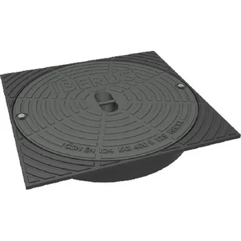 poklop Poklop litinový čtvercový HECKL MARGUS pro KG 400, DN 400, nosnost 40 t H15160500AA001