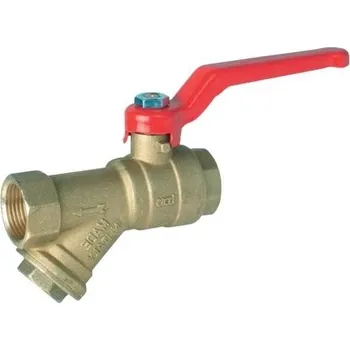 Vodovodní potrubí Geos agt Kulový kohout s filtrem DN 15 - 1/2" 0370DN15