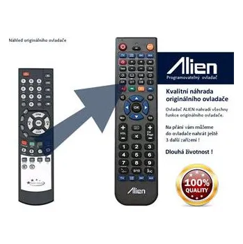Dálkový ovladač Dálkový ovladač ALIEN Golden Interstar 7700, 7800, 8200, 8300, 8700 - náhrada