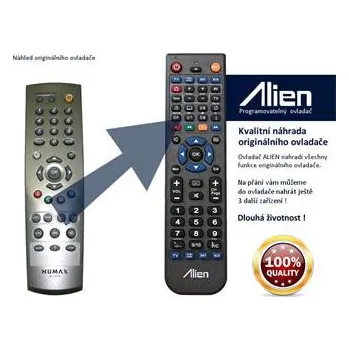 Dálkový ovladač Dálkový ovladač ALIEN Humax RS 501 - náhrada