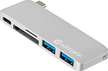 USB hub eSTUFF dokovací stanice USB-C Slot-in Hub, 2 x USB 3.0, SD/MicroSD