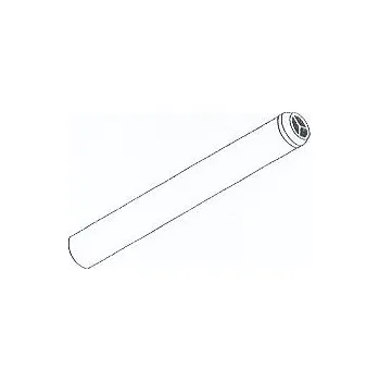 Kouřovod ALMEVA - AL1 horizontální vyústění průměr 80 mm, délka 1,00 metr ALFSL8