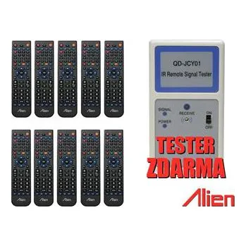 Dálkový ovladač 10x ovladač ALIEN 4v1 + IR TESTER ZDARMA