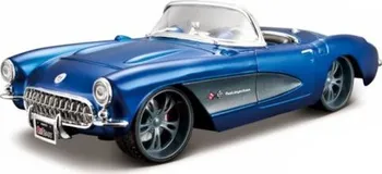 autíčko Maisto Chevrolet Corvette 1957 1:24 modrý