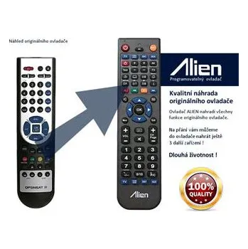 Dálkový ovladač Dálkový ovladač ALIEN Opensat 4000 HD PVR