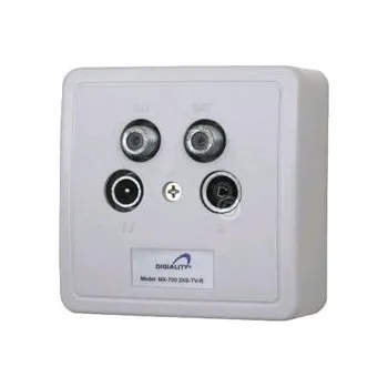 Elektrická zásuvka Anténní zásuvka nástěnná Signal bílá