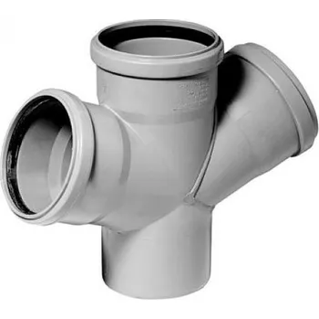 Kanalizační potrubí Dvojitá odbočka odpadní HTDA 45°, DN 50/50/50 16100