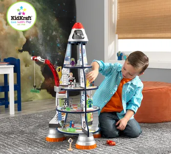 Dřevěná hračka KidKraft Hrací set Rocket Ship