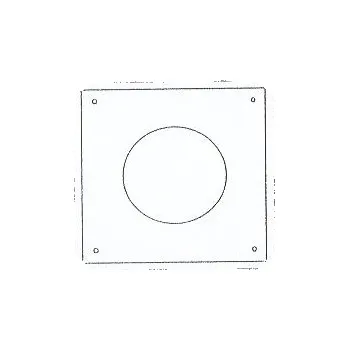 Kouřovod ALMEVA - LIL krycí deska jednodílná průměr 60/100 mm LPWL05
