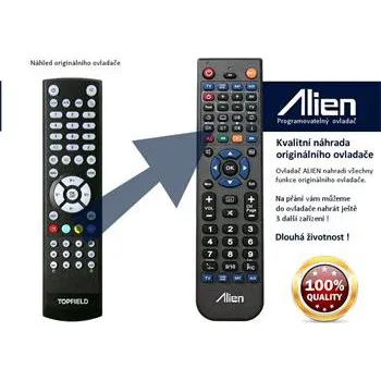 Dálkový ovladač Dálkový ovladač ALIEN Topfield SBI-2050