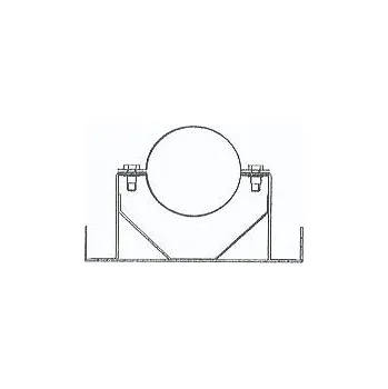 Kouřovod ALMEVA - LAS-LAL stěnová objímka zesílená průměr 80/125 mm (plast/nerez) APWHL8