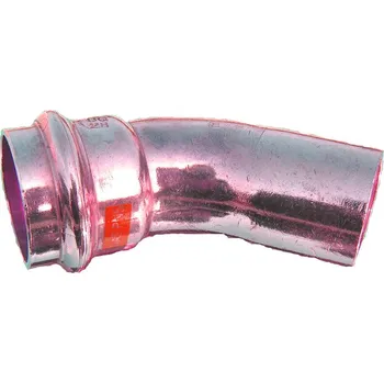 Vodovodní potrubí Geos agt CU lisovací oblouk 45° M-F průměr 22 mm CP904022