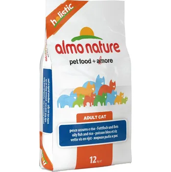 Almo Nature Cat Adult Holistic White Fish/Rice, 12 kg