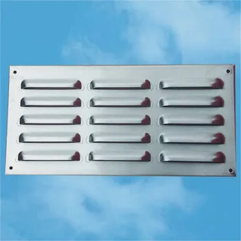 Větrací mřížka REFAX Větrací mřížka 260x125 mm z kartáčované nerezi tl. 0,8 mm