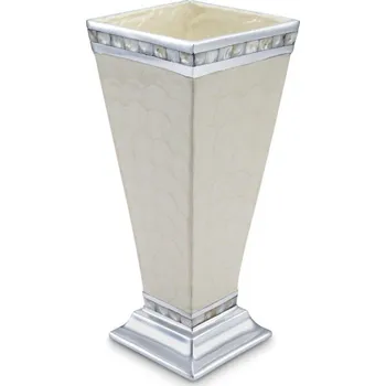 Julia Knight Classic velká hliníková váza s perleťovou mozaikou Váza Julia Knight Classic velká hliníková váza s perleťovou mozaikou