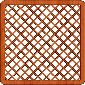 Opora na rostlinu Ozdobná pevná mříž Tereza 180x180 (Ozdobná pevná mříž s plátovaným spojem latí Tereza 180x180)