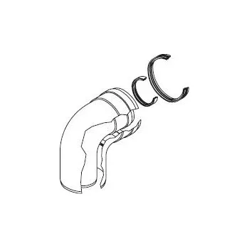 Kouřovod Bosch AZB 607/1 Koleno 80/125 - 90° (7719002766)