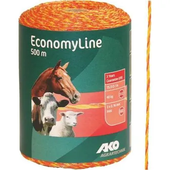 Ohradník Lanko pro ohradníky polyetylén 500m x 2mm (Polyetylenové lanko pro elektrické ohradníky)