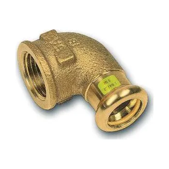 Fitinka CU lisovací koleno přechodové 90° 8090 - 15 x 1/2" - pro topení i rozvod plynu F/F