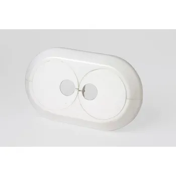 Instalatérský materiál Krytka trubková dvojitá 2 x 18 mm, bílá