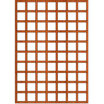 Opora na rostlinu Ozdobná dřevěná mřížka na zeď - Klára 120x185 (Mříž Klára 120x185cm oko 10x10cm)