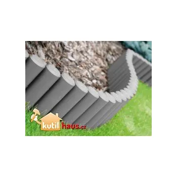 Zahradní obrubník Zahradní palisáda obrubník lem trávníku kolíková IPAL 5 2,7m - šedá