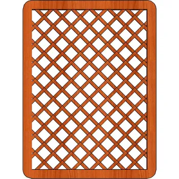 Opora na rostlinu Ozdobná pevná mříž Tereza 135x180 (Ozdobná pevná mříž s plátovaným spojem latí Tereza 135x180)