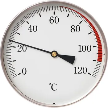 Teploměr DN100, 0-120°C, zad.výv. 1/2", jím.150mm