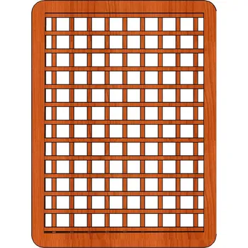 Opora na rostlinu Ozdobná pevná mříž Míša 135x180 (Ozdobná pevná mříž s plátovaným spojem latí Míša 135x180)