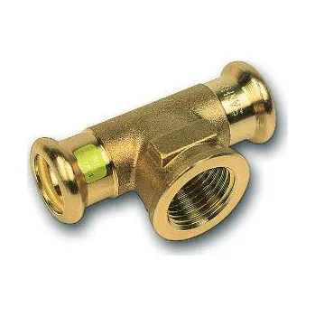 Fitinka CU lisovací T-kus přechodový 8130 - 22 x 1/2" x 22 - pro topení i rozvod plynu