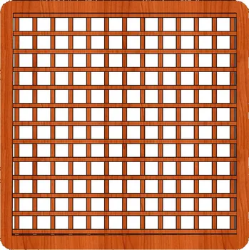 Opora na rostlinu Ozdobná pevná mříž Míša 180x180 (Ozdobná pevná mříž s plátovaným spojem latí Míša 180x180)