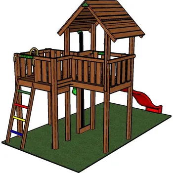 Dětské hřiště Věž se skluzavkou Martin nástupní výška 145 cm (Věž se skluzavkou Martin)