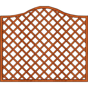 Opora na rostlinu Ozdobná pevná mříž Zuzana 180x135 (Ozdobná pevná mříž s plátovaným spojem latí Zuzana 180x135)