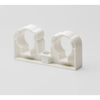 Příchytka plastová dvojitá 2x25 pro PPR