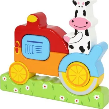 Dřevěná hračka Legler Skládanka kráva