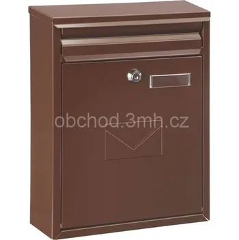 Poštovní schránka Rottner Poštovní schránka COMO 250×320×85 v sestavě na stěnu Barva: Hnědá