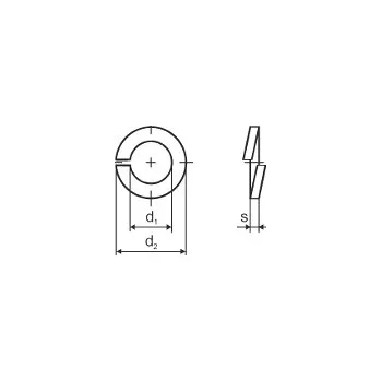 Matice Podložka pružná, M12 - ZB