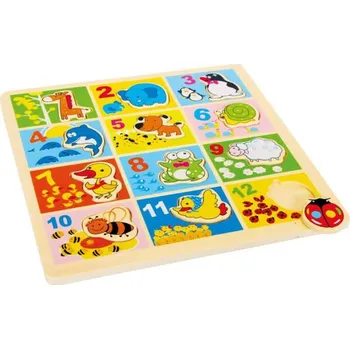 Dřevěná hračka Legler Skládanka Zoologická zahrada