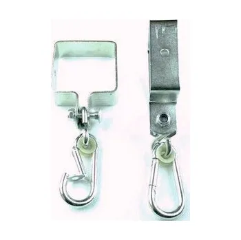 Doplněk pro dětské hřiště Čtvercový kyvný hák 90 mm, pozink