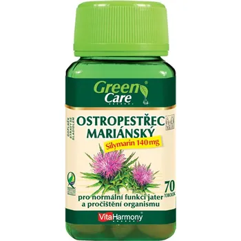 Přírodní produkt VitaHarmony Ostropestřec mariánský - Silymarin 140 mg