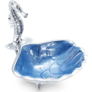 Julia Knight Servírovací miska Scallop Sea Horse, azurová modř