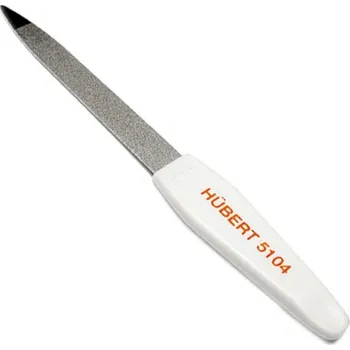 Safírový špičatý pilník na nehty Hairway "4", bílý - 115 mm (11504)