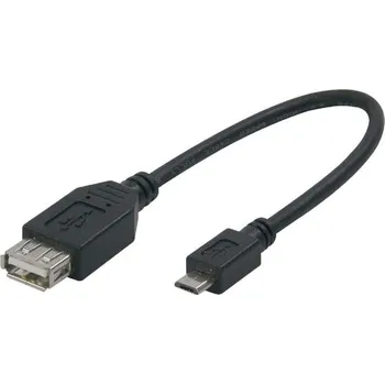Datové redukce Kabel USB (2.0), A socket/micro USB, 0,2m